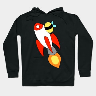 Rocket Ship Bee Hoodie